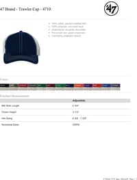 Image 2 of Mahomet Seymour Bulldogs Baseball 3D Unstructured Hat