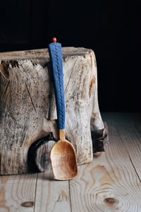 Image 1 of Handcarved spalted birch cooking spoon 