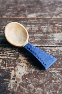 Image 1 of Handcarved cherry coffee scoop 