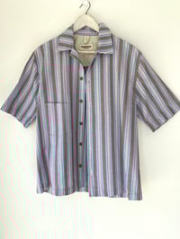 Image 4 of The Ernest Henry Shirt - Blue stripe  £165.00 only M Available 