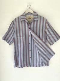 Image 5 of The Ernest Henry Shirt - Blue stripe  £165.00 only M Available 