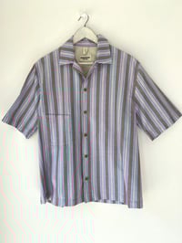 Image 7 of The Ernest Henry Shirt - Blue stripe  £165.00 only M Available 