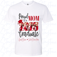 Image 3 of GRAD TSHIRT - PROUD - W/ PHOTO, GRAD SCHOOL & NAME