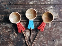 Image 4 of Spalted birch hanging coffee scoops