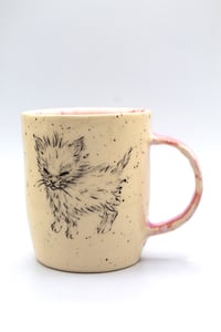 Image 1 of Kitty craves chaos pink mug