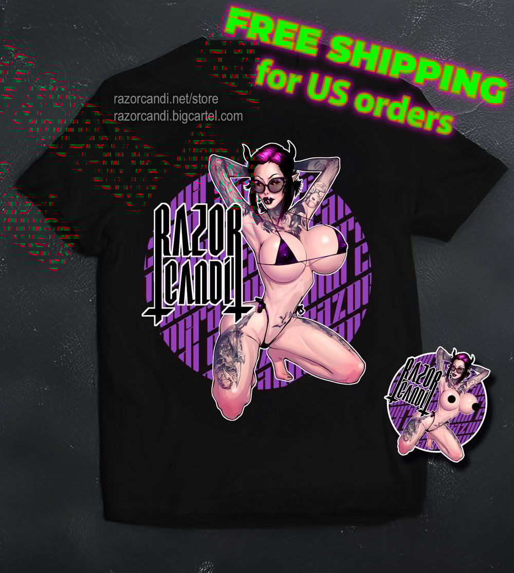 RazorCandi "Rekks" T-shirt FREE SHIPPING IN THE US