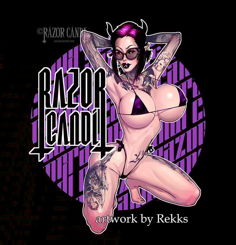 RazorCandi "Rekks" T-shirt FREE SHIPPING IN THE US