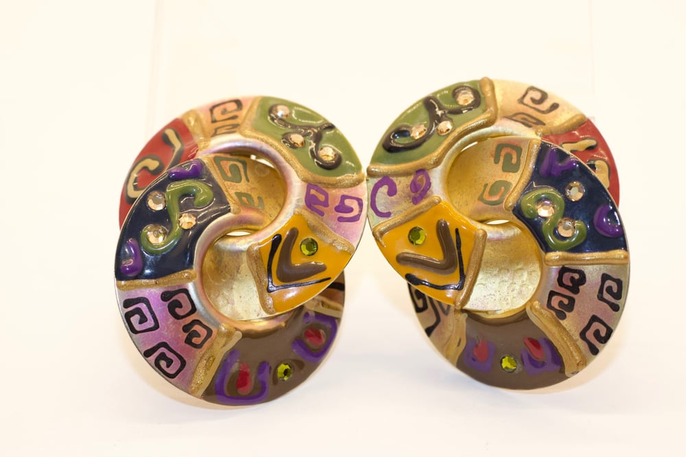 Image of Vintage Tribal-Style Earrings
