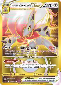 Hisuian Zoroark VSTAR (213) (Secret) - SWSH11: Lost Origin - Near Mint