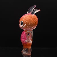 Image 5 of 1/2 Pink & Orange Brain Anatomical Glow in the Dark KewBuBu Resin Figure