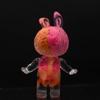 Image 4 of 1/2 Pink & Orange Brain Anatomical Glow in the Dark KewBuBu Resin Figure
