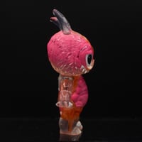Image 6 of 1/2 Pink & Orange Brain Anatomical Glow in the Dark KewBuBu Resin Figure