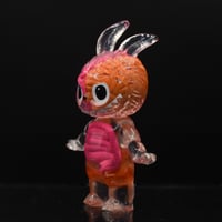 Image 7 of 1/2 Pink & Orange Brain Anatomical Glow in the Dark KewBuBu Resin Figure