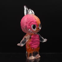 Image 8 of 1/2 Pink & Orange Brain Anatomical Glow in the Dark KewBuBu Resin Figure