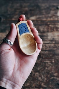Image 2 of Handcarved mini spalted birch pocket spoon
