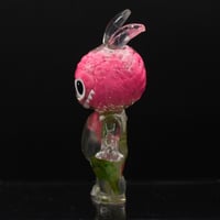 Image 6 of 1/2 Pink & Green Brain Anatomical Glow in the Dark KewBuBu Resin Figure