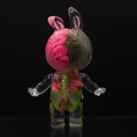 Image 8 of 1/2 Pink & Green Brain Anatomical Glow in the Dark KewBuBu Resin Figure