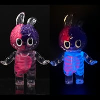 Image 1 of 1/2 Pink & Purple Brain Anatomical Glow in the Dark KewBuBu Resin Figure