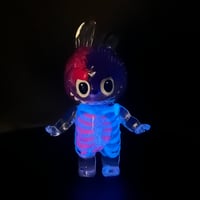 Image 3 of 1/2 Pink & Purple Brain Anatomical Glow in the Dark KewBuBu Resin Figure