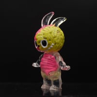 Image 5 of 1/2 Pink & Lime Green Brain Anatomical Glow in the Dark KewBuBu Resin Figure