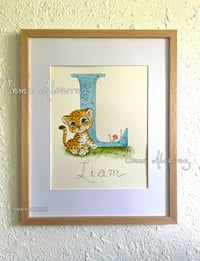 Image 1 of Personalized baby name- 100%hand painted
