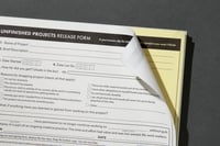 Image 2 of Unfinished Projects Release Forms booklet