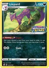 Liepard - SWSH187 - SWSH: Sword & Shield Promo Cards- Near Mint