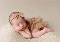 Image 12 of Matilda newborn romper/headband set