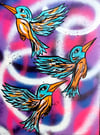Flying Free...  Original on MDF by Steve McCracken