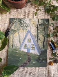 Image 2 of Floral A-frame Cabin Pront