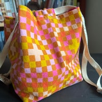 Image 1 of Granny Square Tabbed Drawstring