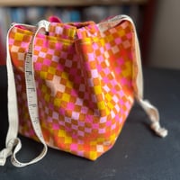 Image 2 of Granny Square Tabbed Drawstring