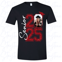 Image 1 of GRAD TSHIRT- SENIOR 2025 - W/ PHOTO