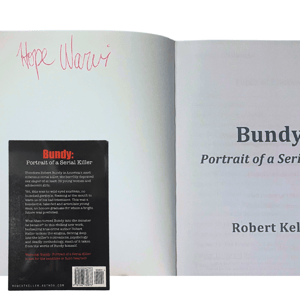 Image of Hope Warvi owned and signed copy of Bundy: Portrait of a Serial Killer by Robert Keller 