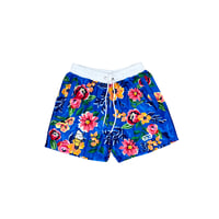 6'3" x Royal Blue Flowers Swimsuits
