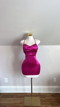 Image 1 of Thalia satin mini dres