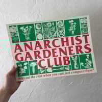 Anarchist Gardeners Club A3 riso print