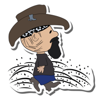 Image 3 of Cartoon "Pigpen" Ron McKernan Stickers