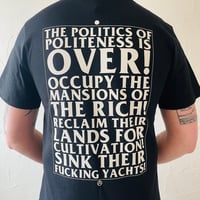 Image 1 of SINK THEIR FUCKING YACHTS! t-shirt