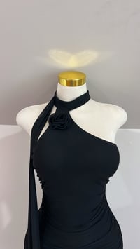 Image 2 of Evelyn ruched midi dress