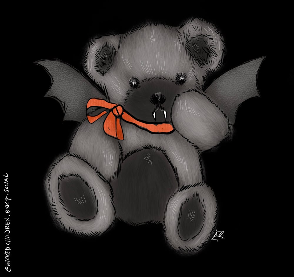 Vampire Teddy crop top