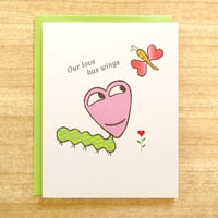 Image 1 of Caterpillar Greeting Card
