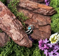Image 1 of 0,75 carat with rare Grandidierite twig ring size 7