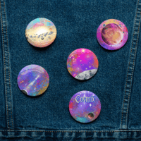 Image 5 of Set of Cosmix "Sol_Vecta_7" pin buttons