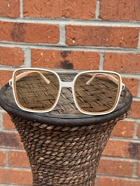 Image 1 of Ivory Sunglasses w/Light Brown Tint 