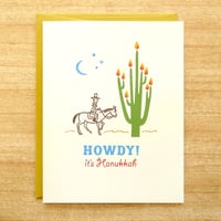 Image 1 of Howdy Hanukkah Card