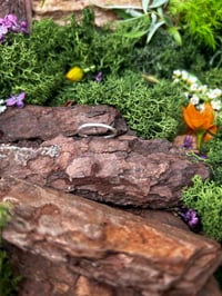 Hammered stacking ring