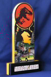 Image 3 of  Jurassic Park 3D Hand Crafted Wooden Wall Hanging Artwork