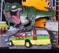 Image 5 of  Jurassic Park 3D Hand Crafted Wooden Wall Hanging Artwork