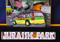 Image 7 of  Jurassic Park 3D Hand Crafted Wooden Wall Hanging Artwork